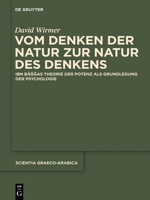cover image of Vom Denken der Natur zur Natur des Denkens